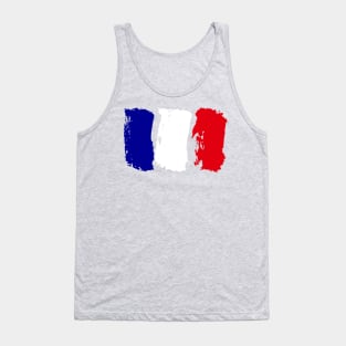 France Flag - Pencil Strokes Tank Top